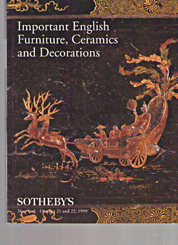 Sothebys 1999 Important English Furniture, Decorations, Ceramics