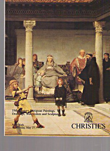 Christies 1992 19th C European Paintings, Watercolors, Drawings