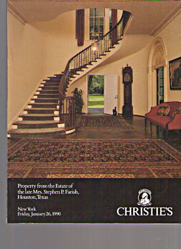 Christies 1990 Mrs Stephen Farish of Houston Texas Collection