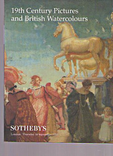 Sothebys 1999 19th Century Pictures & British Watercolours