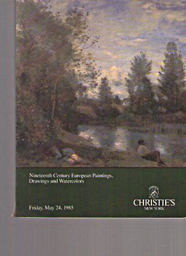 Christies 1985 19th C European Paintings, Watercolors, Drawings - Click Image to Close