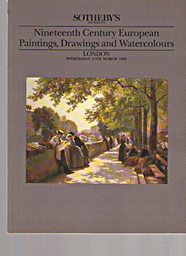 Sothebys 1989 19th Century European Paintings, Watercolours