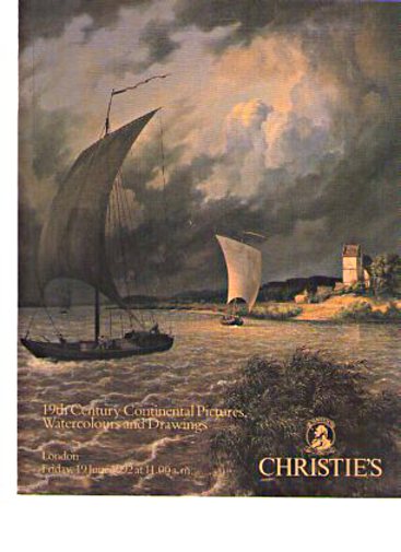 Christies 1992 19th Century Continental Pictures Watercolours