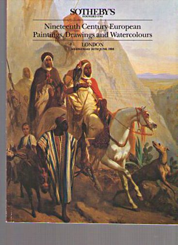 Sothebys 1993 19th Century European Paintings, Watercolors