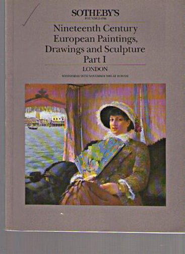 Sothebys 1986 19th Century European Paintings, Sculpture Pt 1