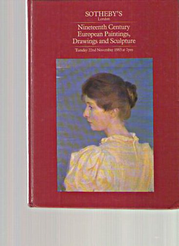 Sothebys 1983 19th C European Paintings, Drawings and Sculpture - Click Image to Close