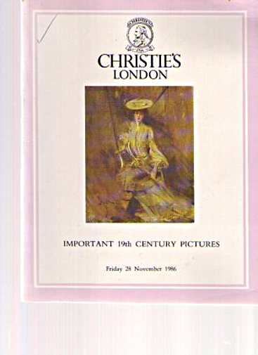 Christies 1986 Important 19th Century Pictures