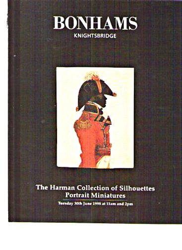 Bonhams 1998 Harman Collection Miniatures Silhouettes
