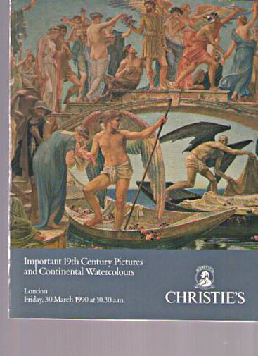 Christies 1990 Important 19th Century & Continental Pictures