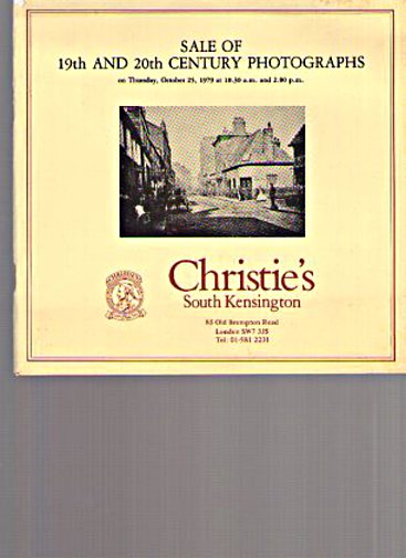 Christies October 1979 19th & 20th Century Photographs