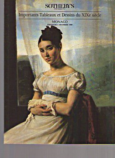 Sothebys 1989 Important 19th Century Paintings & Drawings