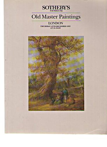 Sothebys December 1985 Old Master Paintings (Digital only)