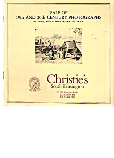Christies March 1980 19th & 20th C Photographs