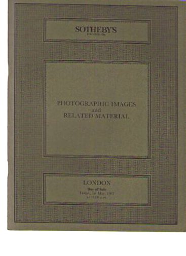 Sothebys May 1987 Photographic Images & Related Material