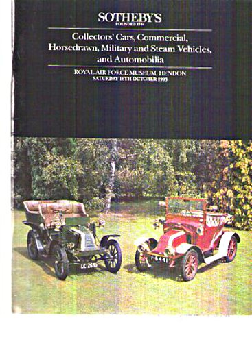 Sothebys 1993 Collector's & Military Cars, Horsedrawn .