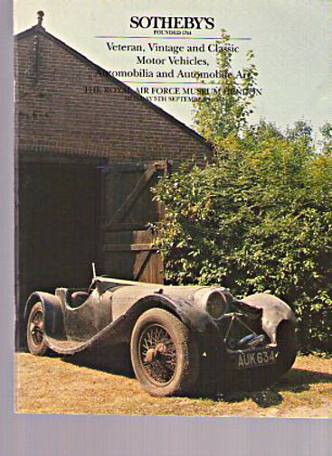 Sothebys 1994 Veteran, Vintage & Classic Motor Cars