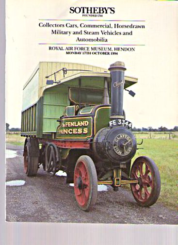 Sothebys 1994 Collector's Cars Military Steam Vehicles