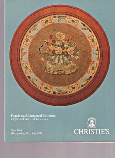 Christies 1991 French & Continental Furniture, Objects of Art - Click Image to Close