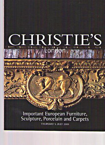 Christies 2001 Important European Furniture, Porcelain