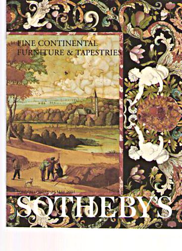 Sothebys 2001 Fine Continental Furniture & Tapestries