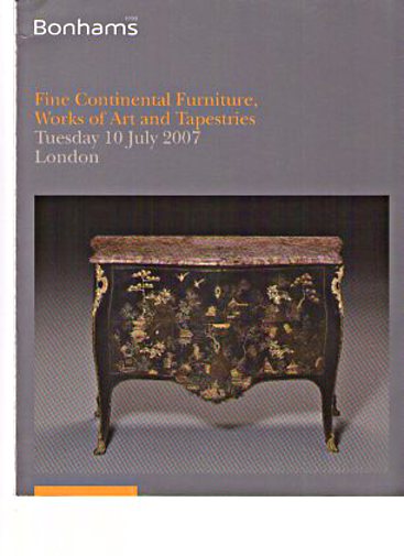 Bonhams 2007 Fine Continental Furniture & Works of Art (Digital only)