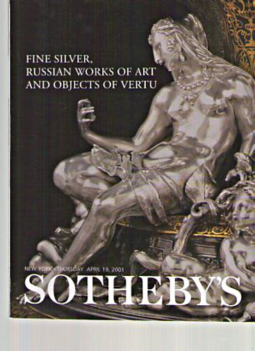 Sothebys 2001 Fine Silver, Russian Works of Art Objects of Vertu