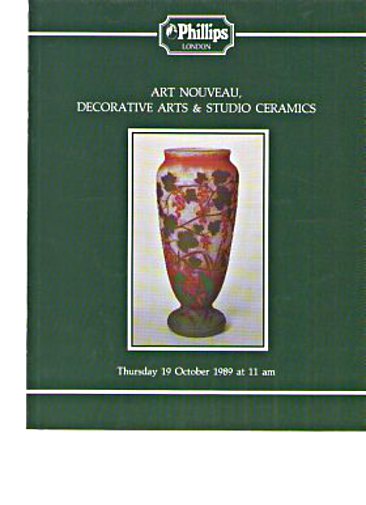 Phillips 1989 Art Nouveau Decorative Arts, Studio Ceramics