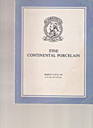 Christies June 1980 Fine Continental Porcelain (Digital only)