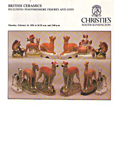 Christies 1991 Ceramics, Staffordshire Figures & Goss