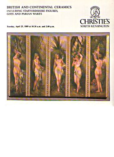 Christies 1989 Ceramics, Staffordshire Figures & Goss