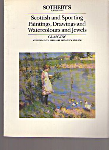 Sothebys 1987 Scottish & Sporting Paintings etc