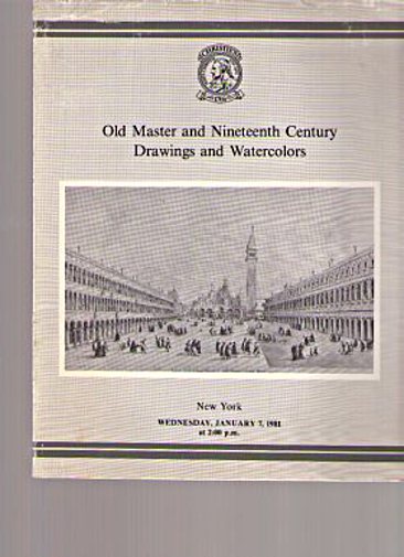 Christies January 1981 Old Master & 19th Century Drawings, Watercolours