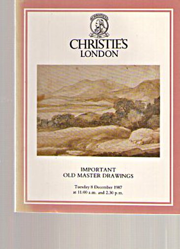 Christies 1987 Important Old Master Drawings