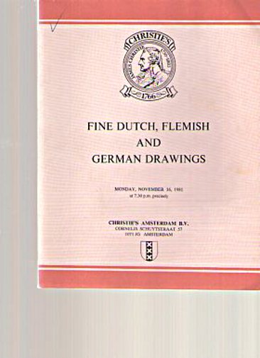 Christies 1981 Fine Dutch, Flemish & German Drawings