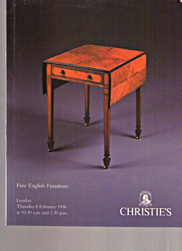 Christies February 1996 Fine English Furniture - Click Image to Close