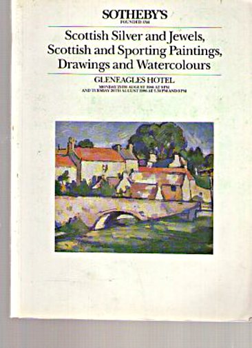 Sothebys 1986 Scottish & Sporting Paintings, Silver