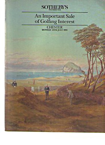 Sothebys 1991 An Important sale of Golfing Interest