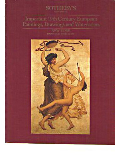 Sothebys 1987 Important 19th C European Paintings, Watercolors