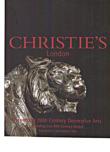 Christies 2000 Important 20th C Decorative Arts & 19th C Design