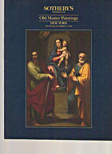Sothebys October 1990 Old Master Paintings
