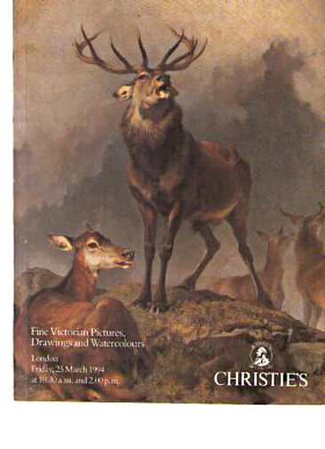 Christies 1994 Fine Victorian Pictures, Drawings & Watercolours