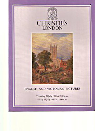 Christies 1986 English and Victorian Pictures