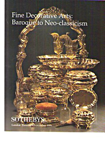 Sothebys 1999 Baroque to Neo-classicism