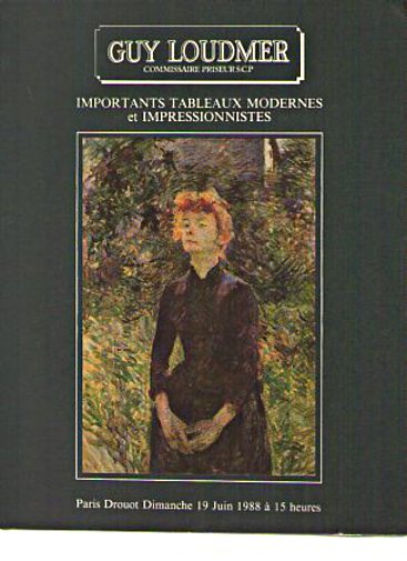 Loudmer 1988 Important Modern Impressionist Paintings