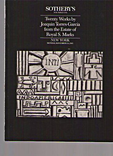Sothebys 1989 20 Works by Joaquin Torres-Garcia