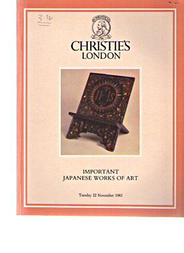 Christies 1983 Important Japanese Works of Art