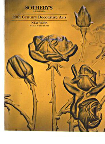 Sothebys March 1993 20th Century Decorative Arts, Art Deco (Digital Only)