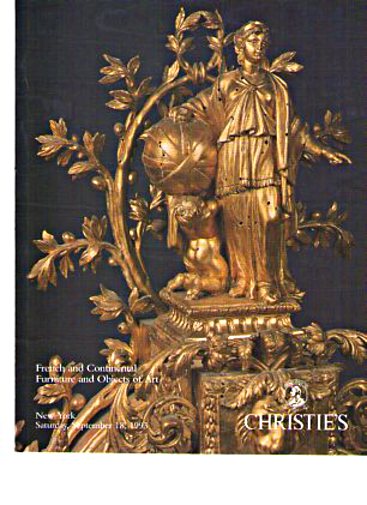 Christies 1993 French & Continental Furniture, Objects of Art