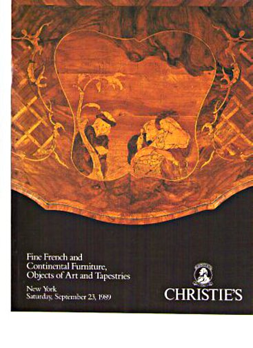 Christies 1989 Fine French & Continental Furniture, Tapestries