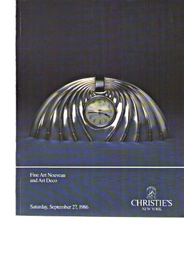Christies 1986 Fine Art Nouveau and Art Deco